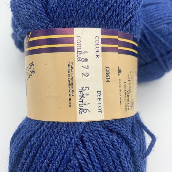 Bouquet Indigo Comfort Yarn Dark Blue  100% Acrylic 5 50g Skeins + - Picture 3 of 5
